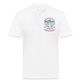 MER BALTIQUE - Cool Darss Surfer Cadeaux Surf Shirts - Polo Homme - blanc - Devant - Kai (181cm)