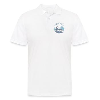Time to Escape - Männer Poloshirt - Weiß - Vorne - Kai (181cm)