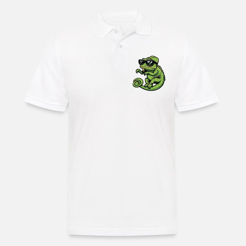 Chameleon Cool Comic - Men's Polo Shirt - white