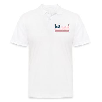 USA FLAG Tee Shirts - Polo Homme - blanc - Devant - Kai (181cm)