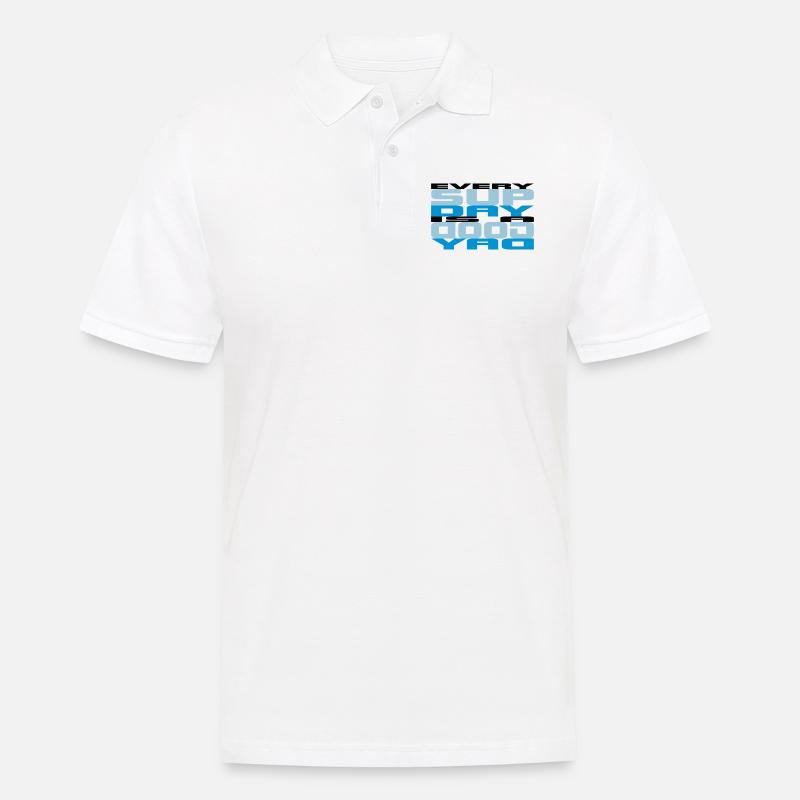 every sup day 3 colours - Männer Poloshirt - Weiß