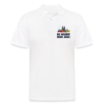 Köln Kölle Karneval Gebützt Kölle Alaaf Jeck Party - Männer Poloshirt - Weiß - Vorne - Kai (181cm)