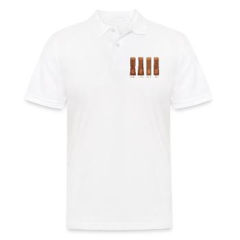 Table Tennis Racket Grip Types Table Tennis - Men's Polo Shirt - white - Front - Kai (181cm)