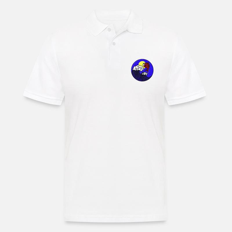 Gegen den Storm - Männer Poloshirt - Weiß