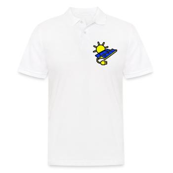 Photovoltaik Anlage Solar Energie - Männer Poloshirt - Weiß - Vorne - Kai (181cm)