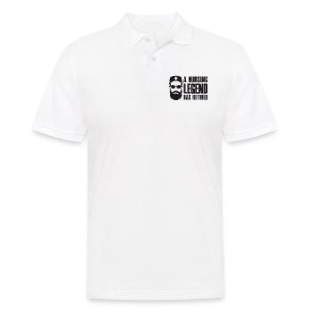 A Nursing Legend Has Retired - Krankenschwester - Männer Poloshirt - Weiß - Vorne - Kai (181cm)