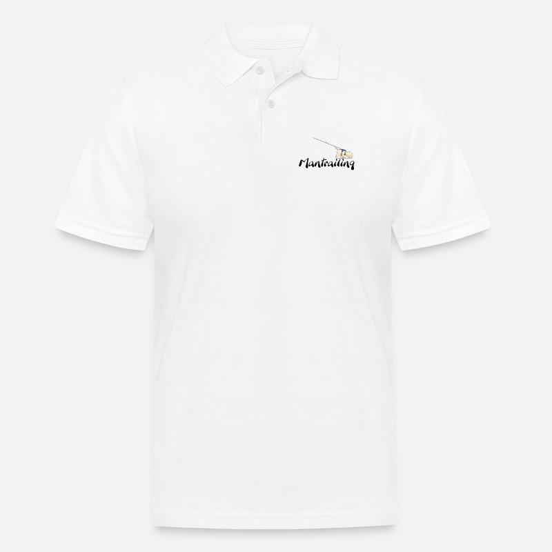 Mantrailing3 2 - Männer Poloshirt - Weiß