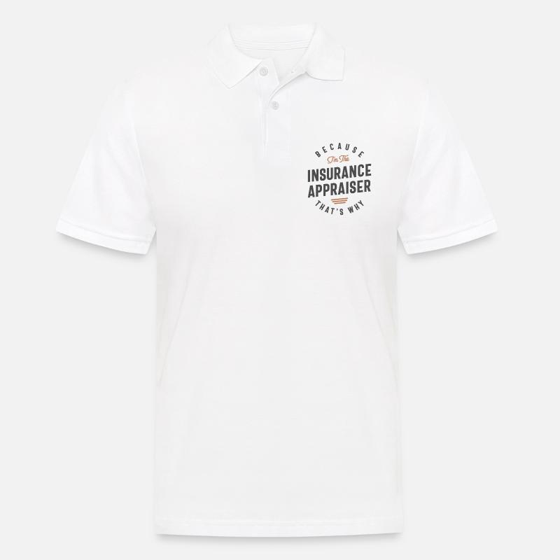 Versicherungsgutachter Berufstätigkeit - Männer Poloshirt - Weiß