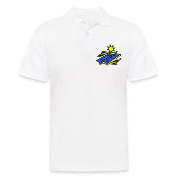 Solar Energie Panele - Männer Poloshirt - Weiß - Vorne - Kai (181cm)