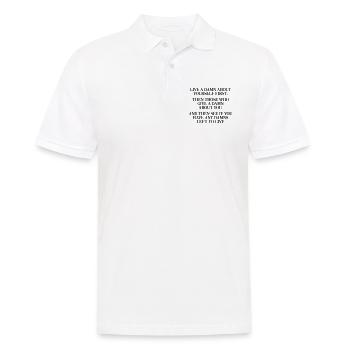 S’en soucier - Polo Homme - blanc - Devant - Kai (181cm)