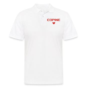 Copine Coeur - Polo Homme - blanc - Devant - Kai (181cm)