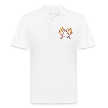 Whale Beer Funny Party - Men's Polo Shirt - white - Front - Kai (181cm)