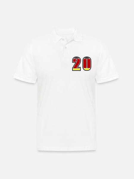 20 Number Germany Jersey - Men's Polo Shirt - white