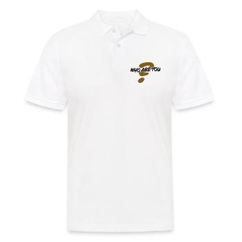Who are you - Männer Poloshirt - Weiß - Vorne - Kai (181cm)