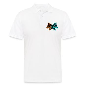 Fox Animal - Men's Polo Shirt - white - Front - Kai (181cm)