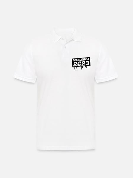 Mallorca 2023 - Männer Poloshirt - Weiß