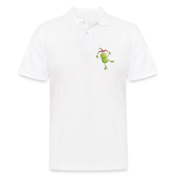 Karneval Frosch - Männer Poloshirt - Weiß - Vorne - Kai (181cm)