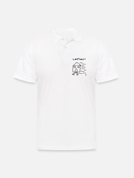 Laufhaus - Männer Poloshirt - Weiß