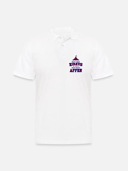 nicht mein zirkus - Männer Poloshirt - Weiß