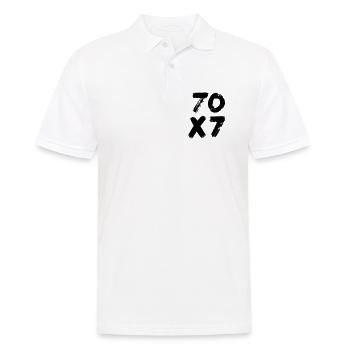 70x7: Infinite Forgiveness - Gospel of Matthew - Men's Polo Shirt - white - Front - Kai (181cm)