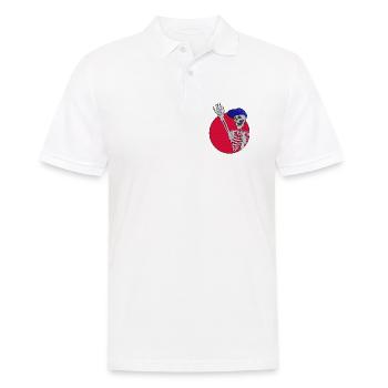 Hey Friends Cool and Funny Skeleton - Men's Polo Shirt - white - Front - Kai (181cm)