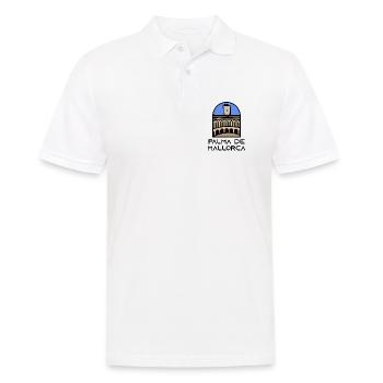 Palma de Mallorca - Bellver Castle - Men's Polo Shirt - white - Front - Kai (181cm)