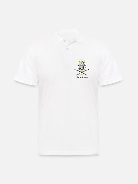 Samuraihelm Kabuto 4 - Männer Poloshirt - Weiß