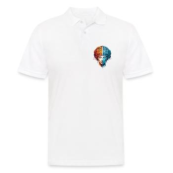 Frauen Denken - Männer Poloshirt - Weiß - Vorne - Kai (181cm)