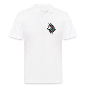 Wolf - Men's Polo Shirt - white - Front - Kai (181cm)