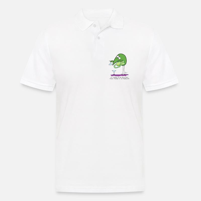S’il n’y a pas de solution... (version anglaise) - Polo Homme - blanc
