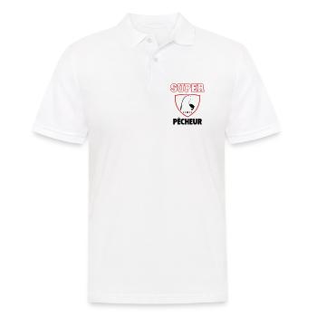 Super Fisherman, Vatertag, Weihnachten - Männer Poloshirt - Weiß - Vorne - Kai (181cm)