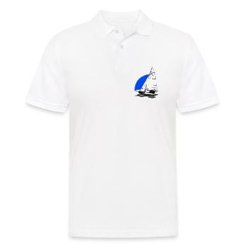 RS Feva XL Sailboat Youth Sailing Dinghy Regatta - Men's Polo Shirt - white - Front - Kai (181cm)