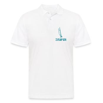Jasper als Blasmusik - Männer Poloshirt - Weiß - Vorne - Kai (181cm)