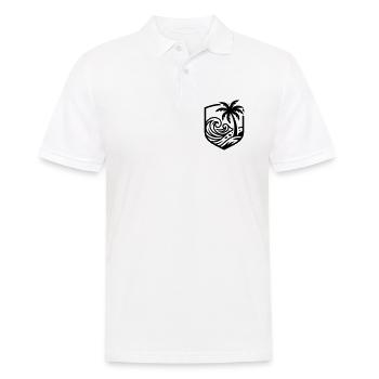 Palmen Strand Ozean - Männer Poloshirt - Weiß - Vorne - Kai (181cm)
