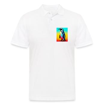 penguin - Men's Polo Shirt - white - Front - Kai (181cm)