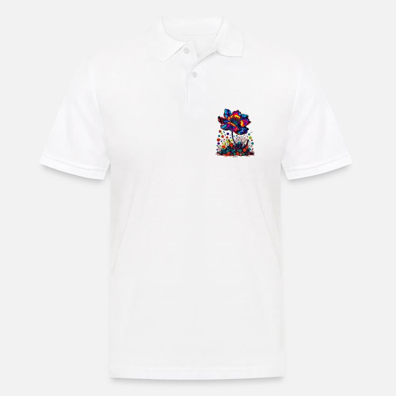 Réinitialisation Cosmique Bloom 2.0 - Polo Homme - blanc