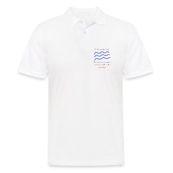 Gott ist wie das Meer, man kann ihn nicht besitzen - Männer Poloshirt - Weiß - Vorne - Kai (181cm)