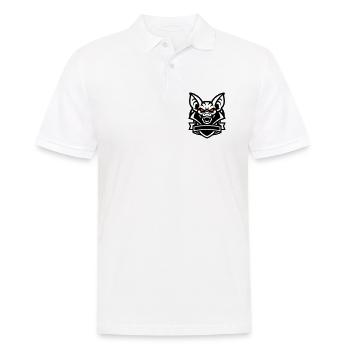 Fledermaus Maskottchen Logo - Männer Poloshirt - Weiß - Vorne - Kai (181cm)