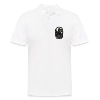 Langschiff-Krieger: Geboren für die Reise - Männer Poloshirt - Weiß - Vorne - Kai (181cm)