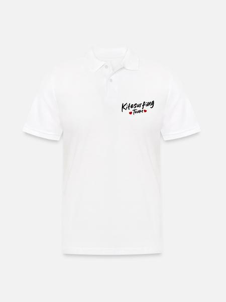 Kitesurfing Team - Men's Polo Shirt - white