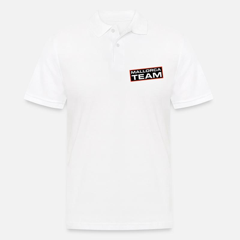 Mallorca Team - Männer Poloshirt - Weiß