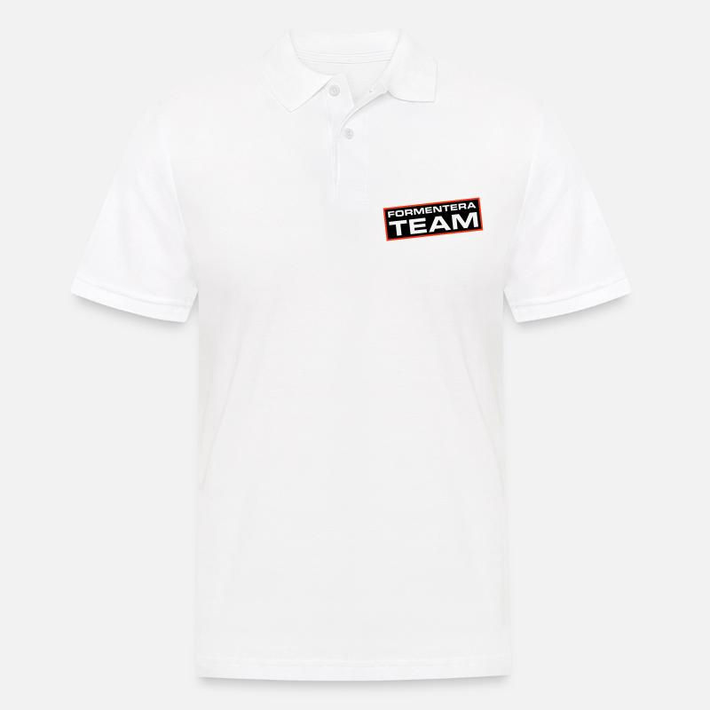 Formentera Team - Männer Poloshirt - Weiß