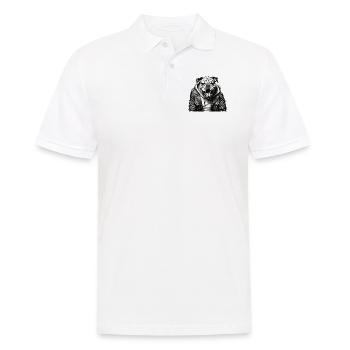 british Bulldog Bully - Men's Polo Shirt - white - Front - Kai (181cm)