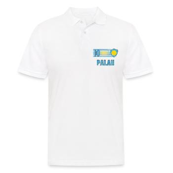 Palau Fußball Mannschaft - Männer Poloshirt - Weiß - Vorne - Kai (181cm)