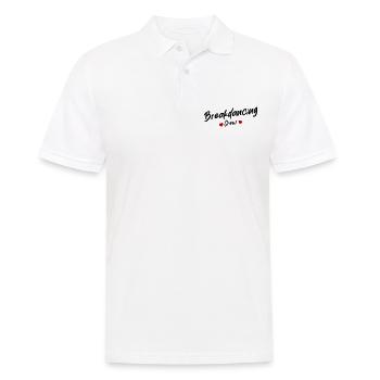 Breakdancing Crew Herz - Männer Poloshirt - Weiß - Vorne - Kai (181cm)
