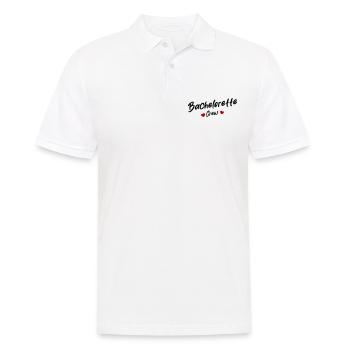 Bachelorette Crew Herz - Männer Poloshirt - Weiß - Vorne - Kai (181cm)