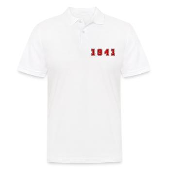 1941 Year Number - Men's Polo Shirt - white - Front - Kai (181cm)