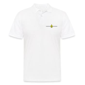 Spartaner Helm Logo - Männer Poloshirt - Weiß - Vorne - Kai (181cm)