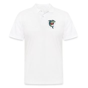 Shark Tiger Shark Boxing Glove Boxing Trainer Boxing - Men's Polo Shirt - white - Front - Kai (181cm)