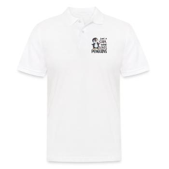Königspinguin Kaiserpinguin Mädchen liebt Pinguine - Männer Poloshirt - Weiß - Vorne - Kai (181cm)